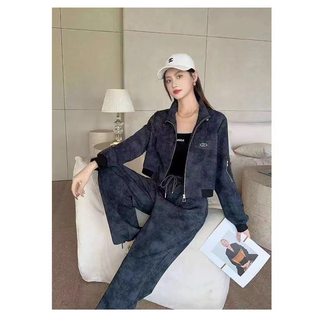 秋季新款运动套装高品质显瘦高腰时尚休闲韩版气质百搭复古春秋