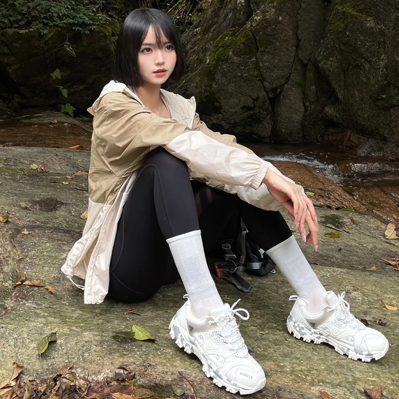 悍途春秋爬山运动鞋户外休闲鞋透气轻便防滑女士徒步登山鞋2611