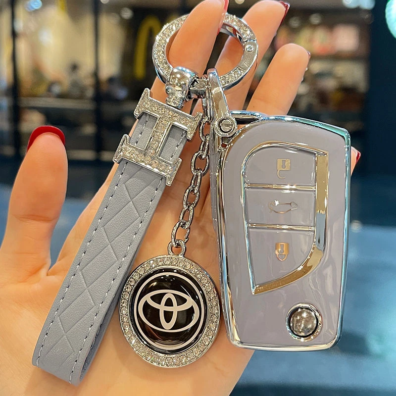 丰田系列钥匙套凯美瑞卡罗拉雷凌亚洲龙威汉兰达荣放锋兰达壳扣包