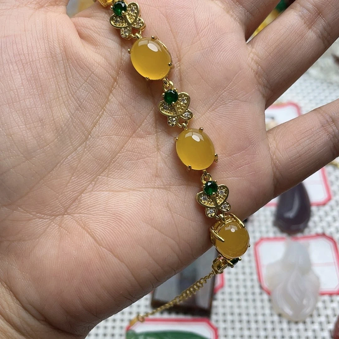 玛瑙/玉髓颈饰合金误**间
