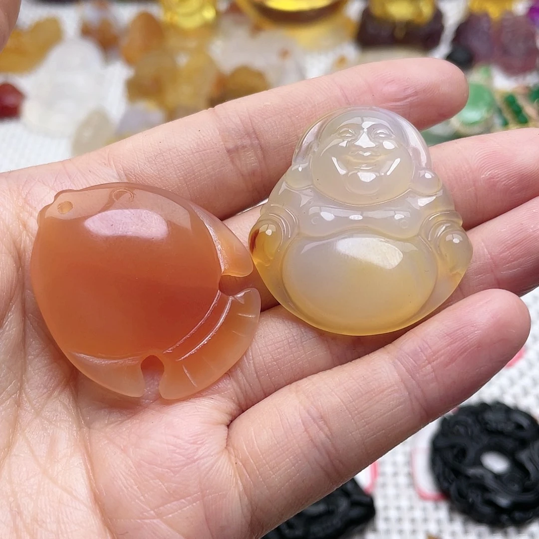 玛瑙/玉髓颈饰合金奋*
