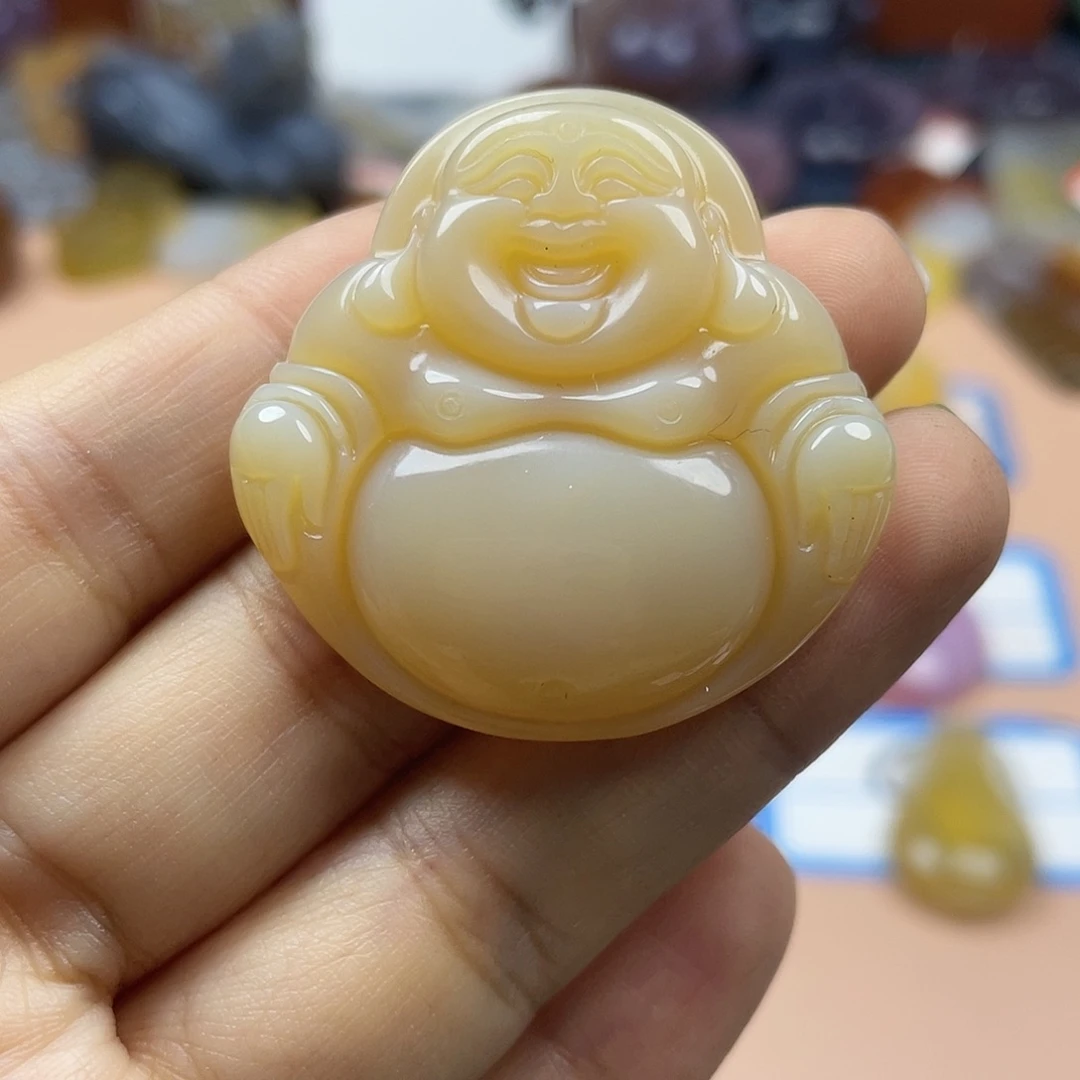 玛瑙/玉髓吊坠合金骄**花