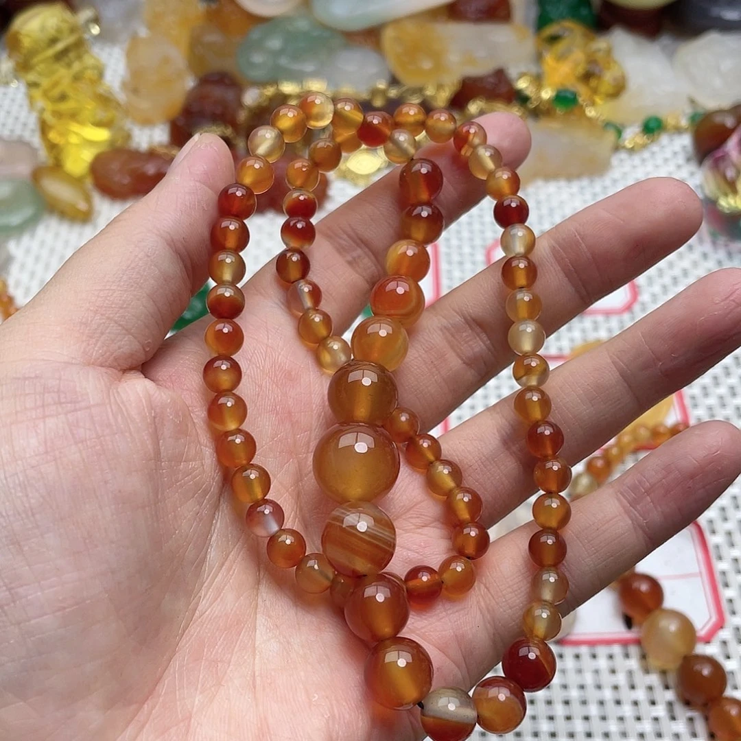 玛瑙/玉髓颈饰合金故****长
