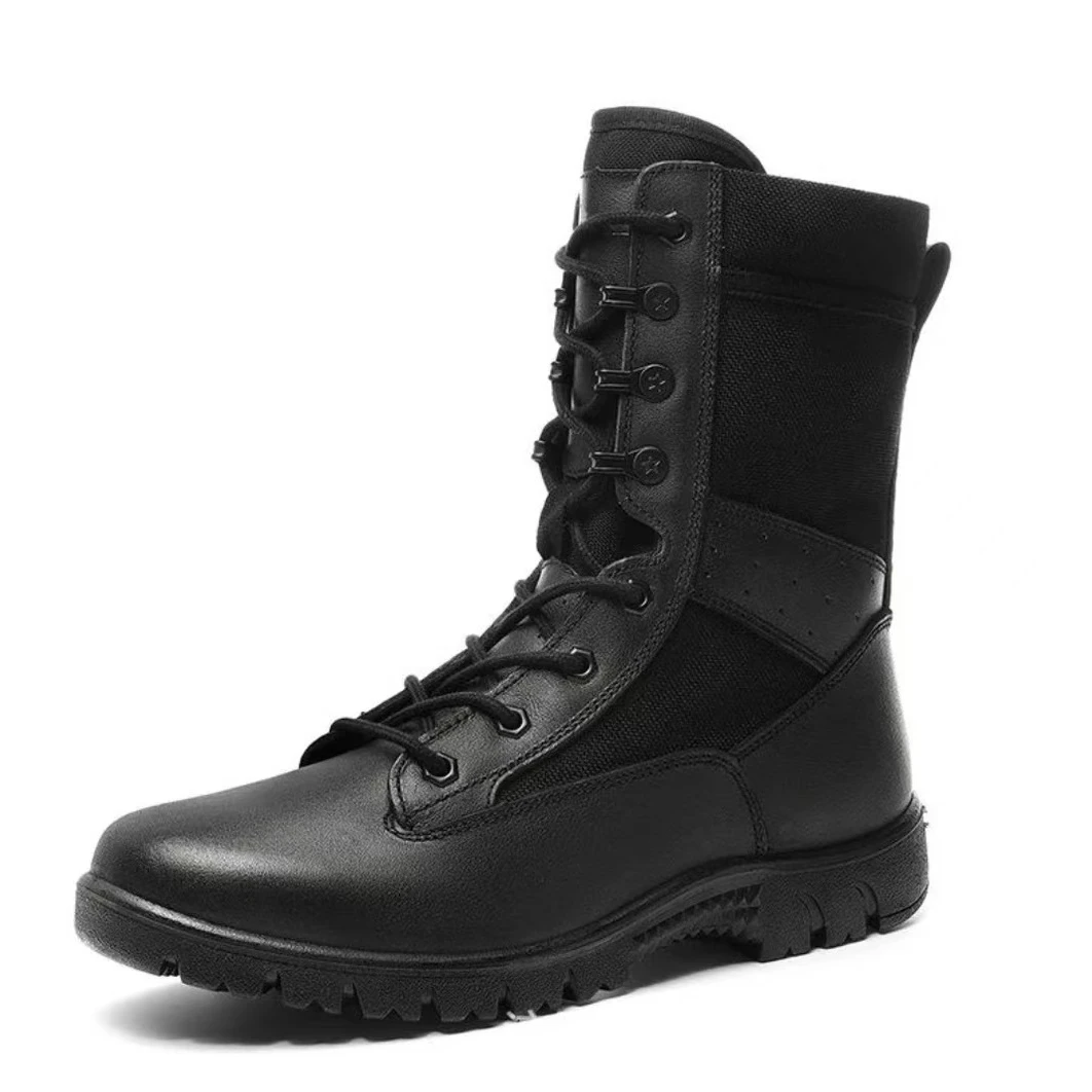 P017 黑色户外战术靴子