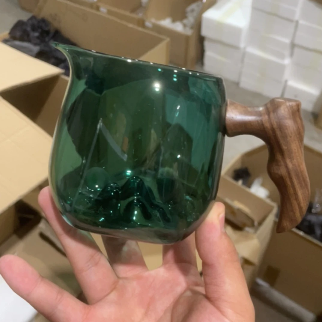 [小二坊]湖绿PDF胡桃木公杯分茶器