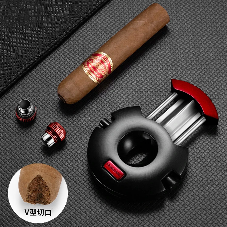 CIGARLOONG茄龙雪茄剪锋利顺滑V型剪多功能便携式雪茄刀CL-JV006