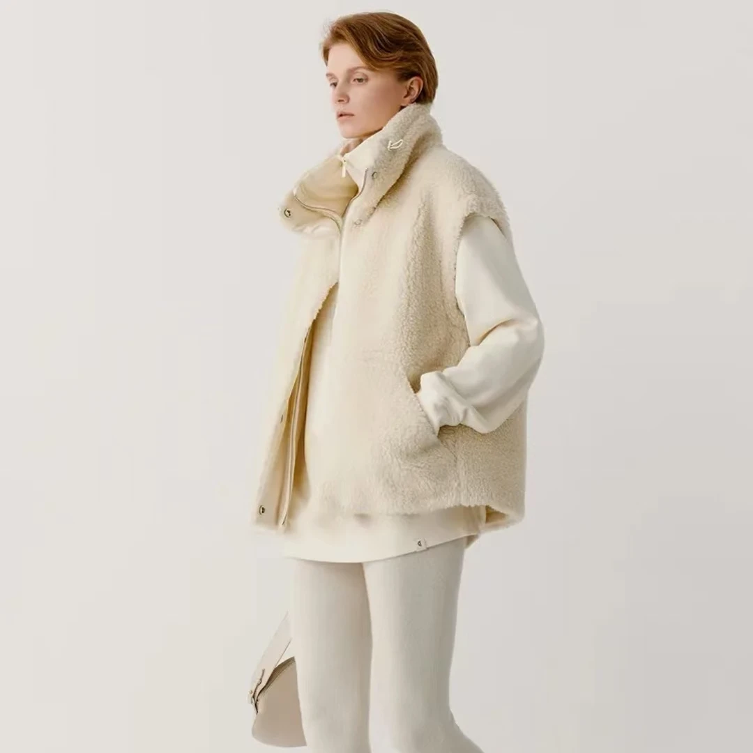 2024秋冬【禾订单】骆驼绒羊毛剪绒棉背心