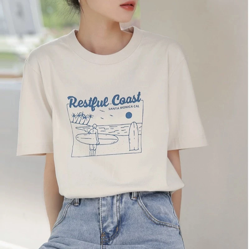 【600-800组】2025春季正肩t恤女2023流行显瘦内搭外穿上衣