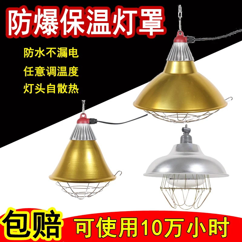 可调温养猪场保温灯罩养殖场取暖灯育雏小鸡苗仔猪用宠物保暖灯罩