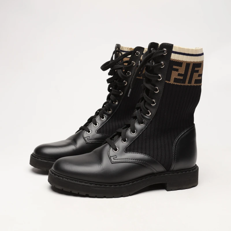 95新 FENDI/芬迪 36.5/37/37.5/38/39/满印时尚袜子靴