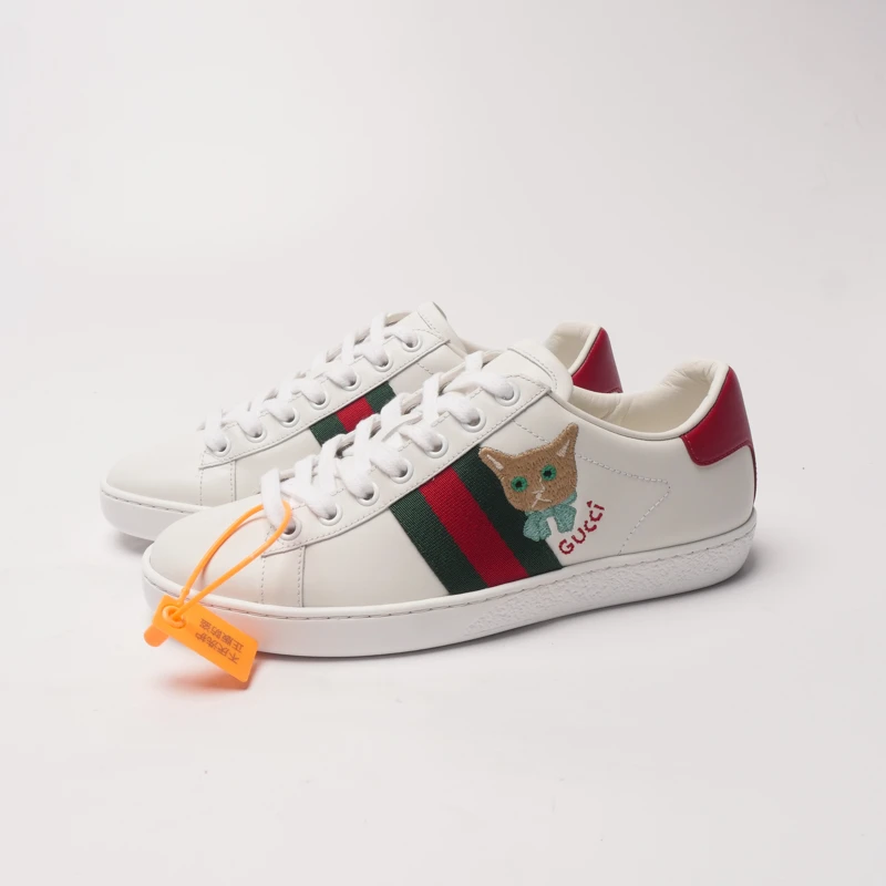 95新 GUCCI/古驰  /36/猫咪图案板鞋