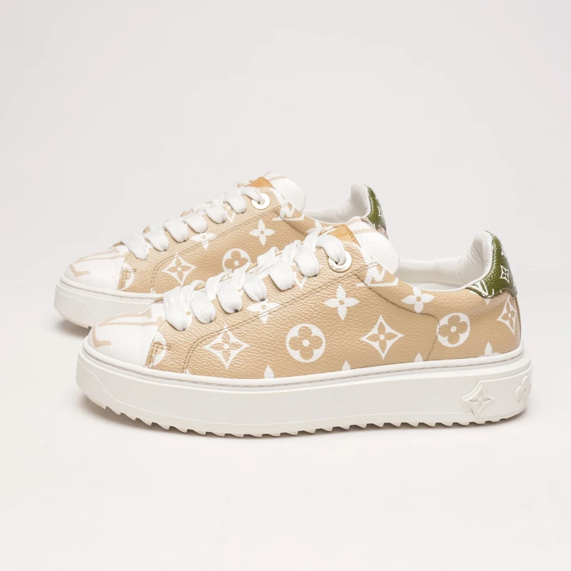 95新 LouisVuitton/路易威登 35/35.5/36/37.5/米色满印松糕鞋