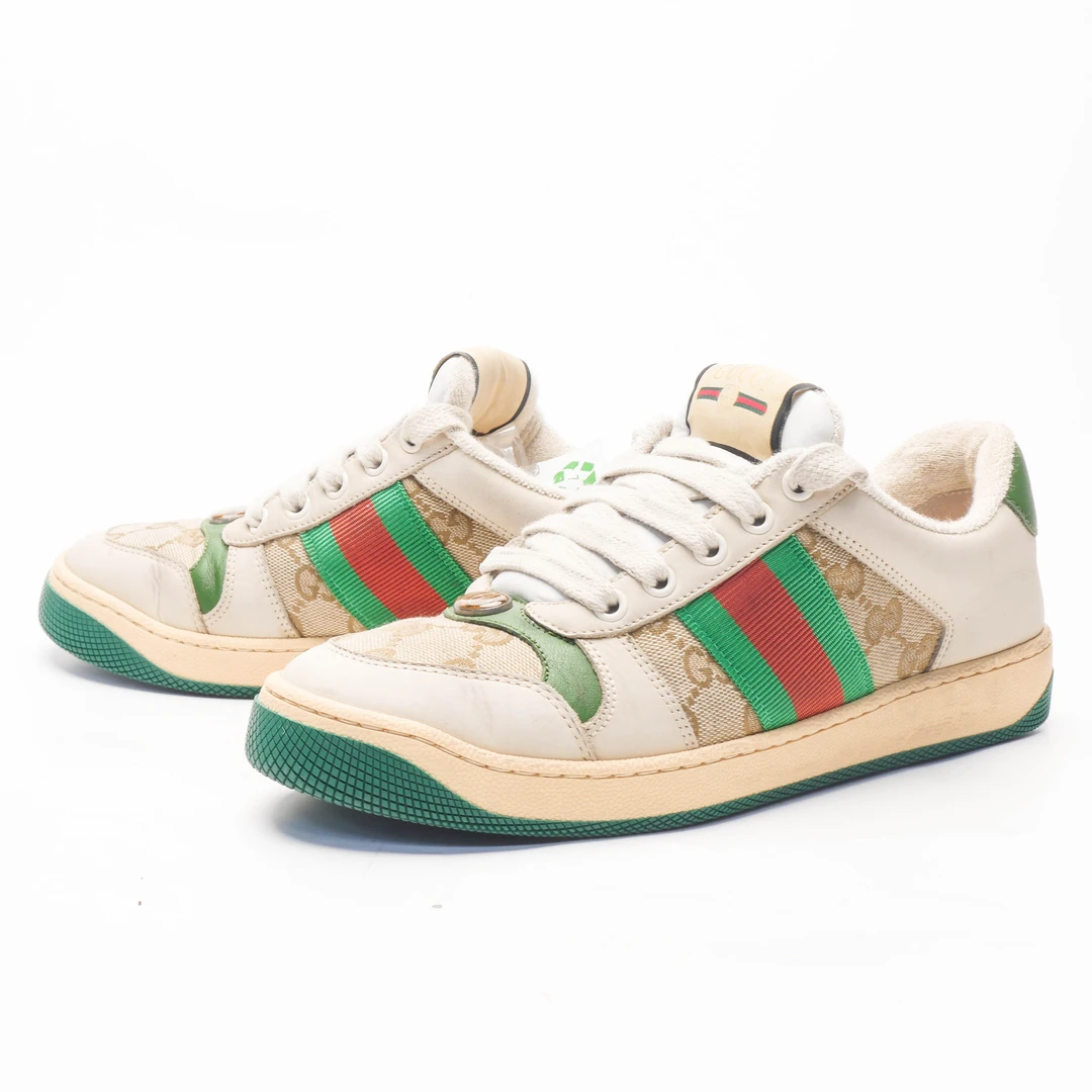 95新 GUCCI/古驰 /36.5/经典绿色脏脏鞋/97/98新
