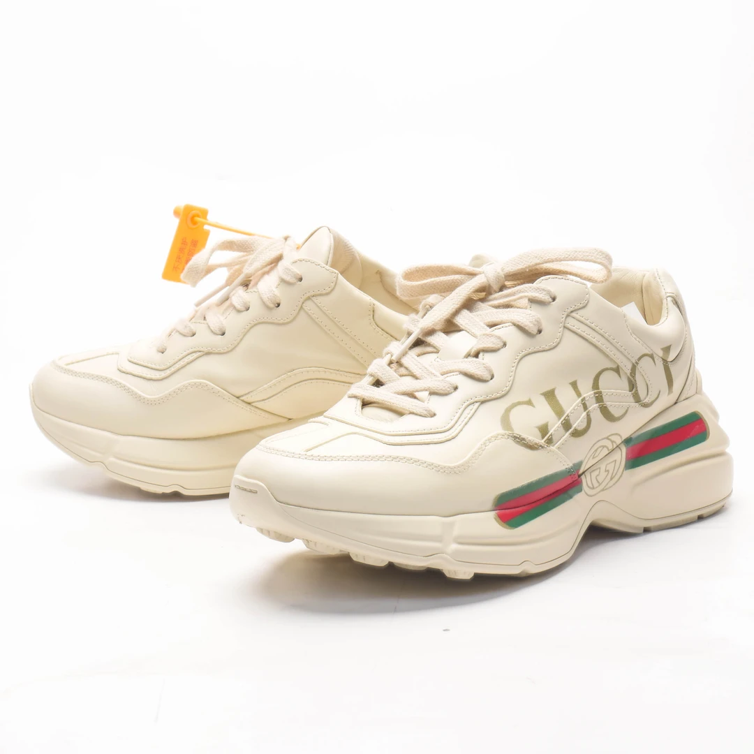 95新 GUCCI/古驰 /36.5/经典腰带老爹鞋/96新