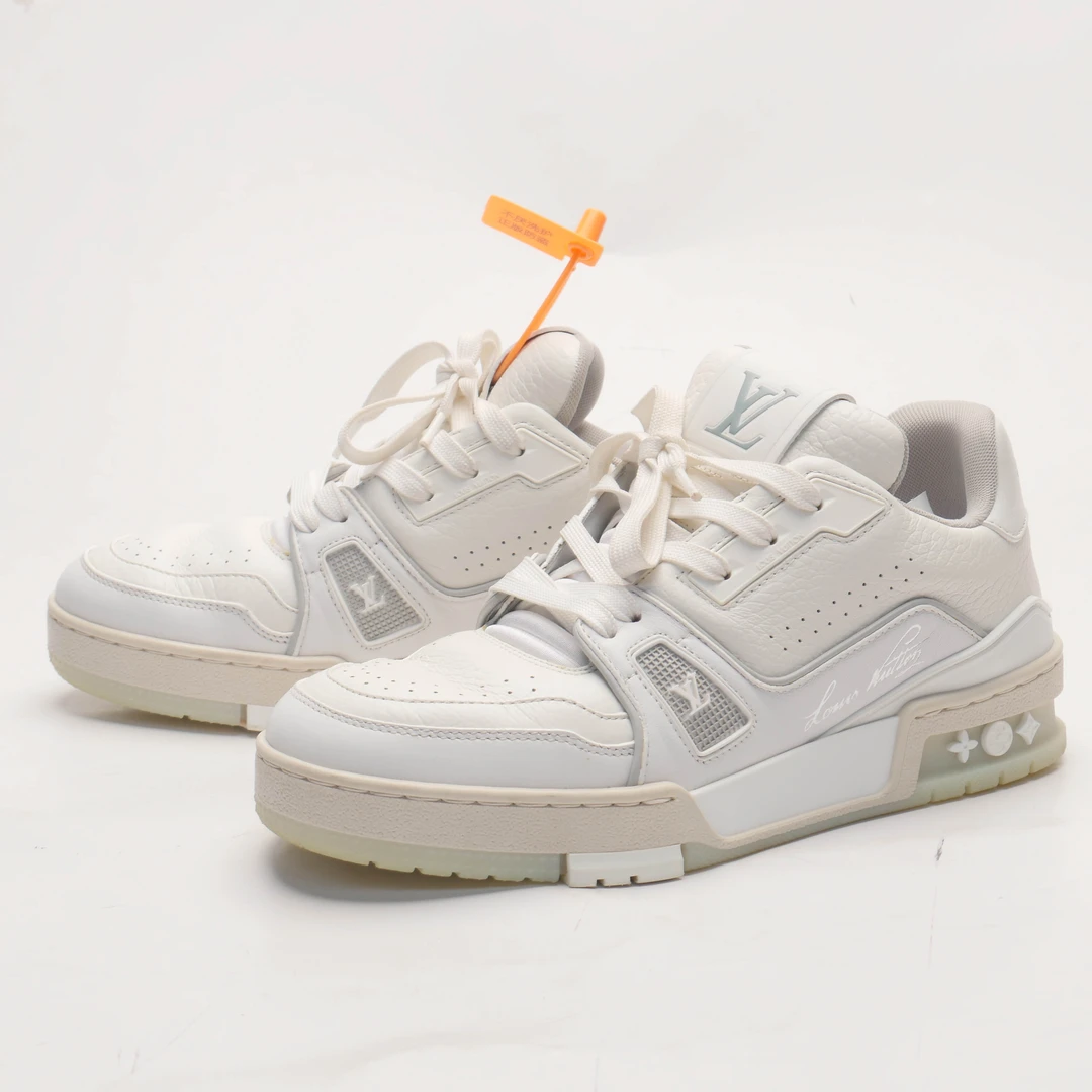 95新 LouisVuitton/路易威登 /37/trainer白水泥运动板鞋/97新