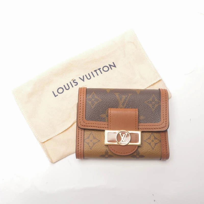 99新 LouisVuitton/路易威登 /达芙妮老花钱包