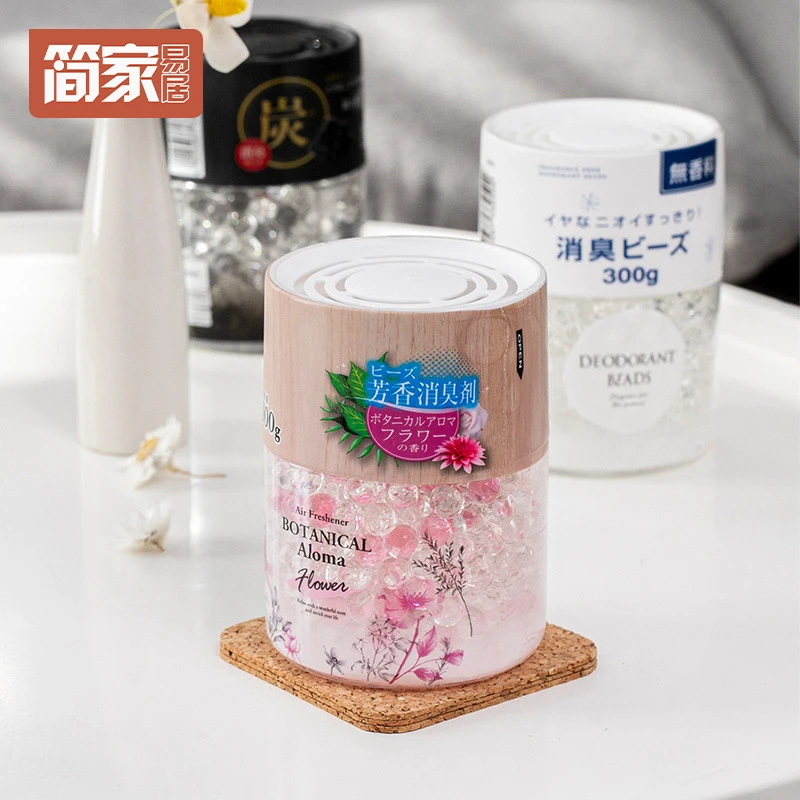 简家易居 日本进口空气清新剂香型除臭珠厕所除臭鞋柜固体芳香剂