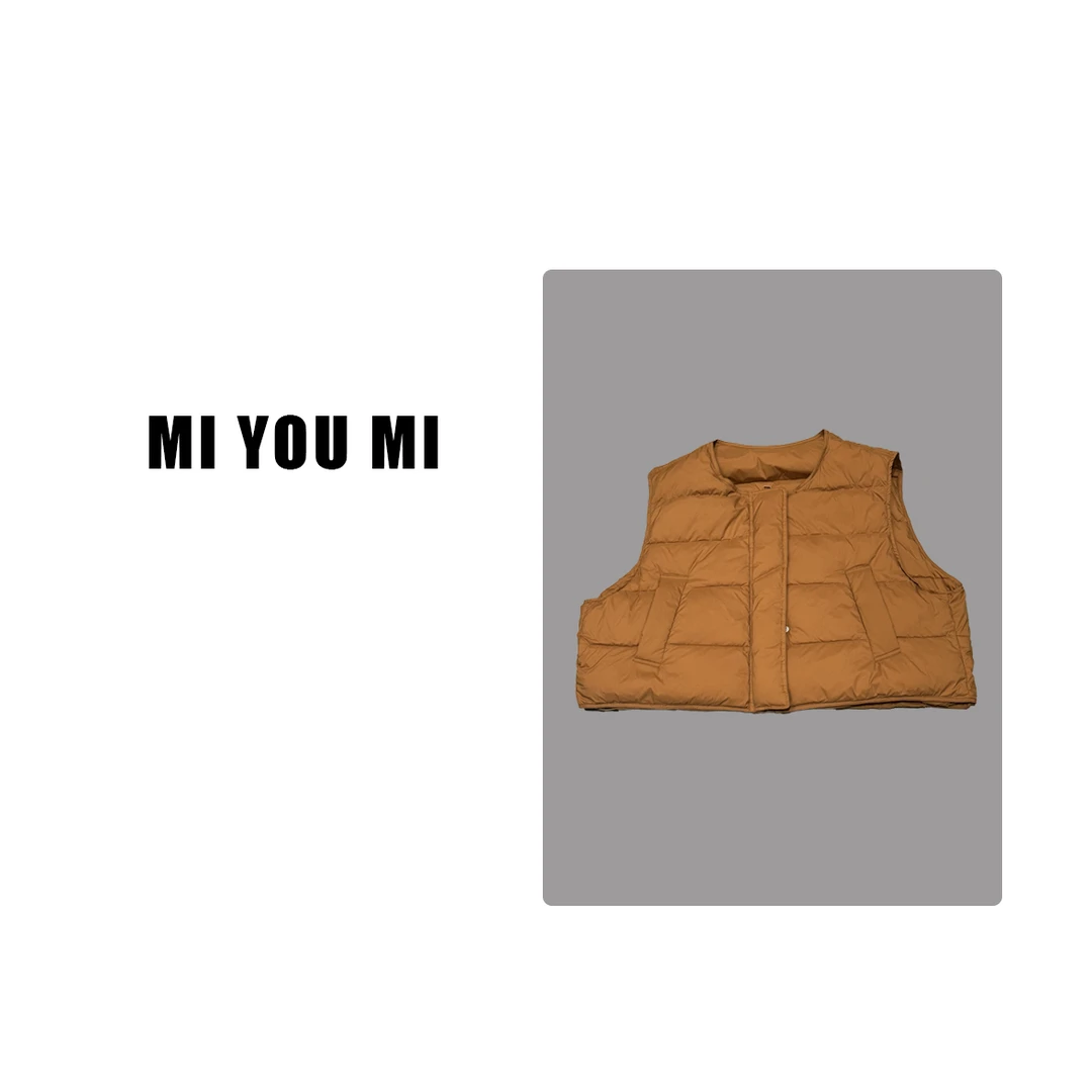 MI YOU MI 2024冬季休闲百搭羽绒马甲 2409D6653
