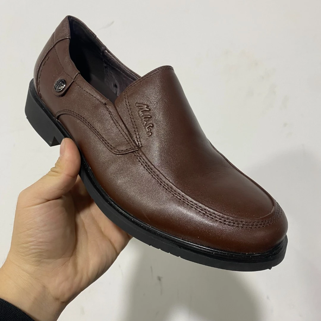 【Q032】男鞋休闲男皮鞋男士男款舒适时尚黑色软底棕色