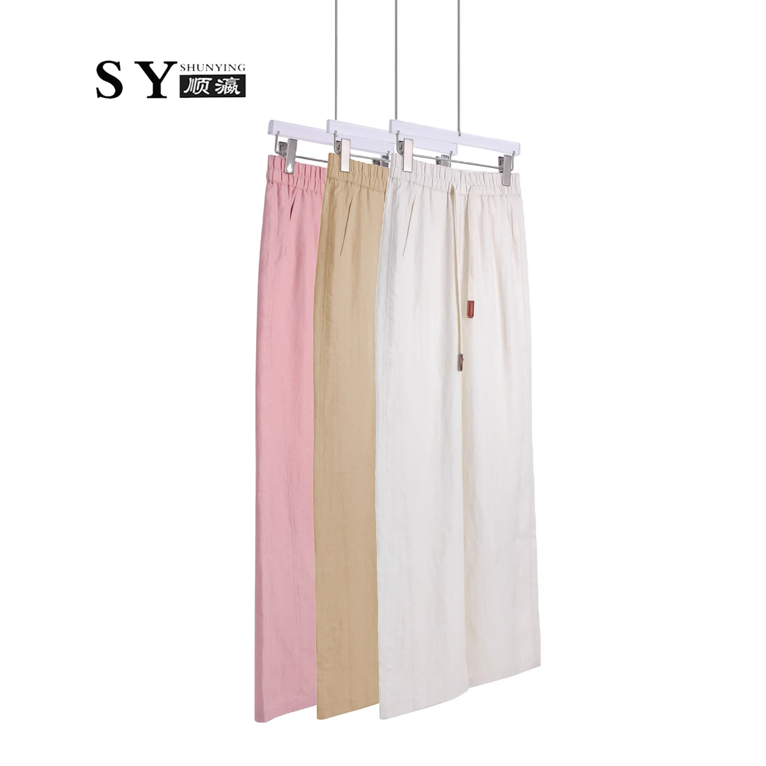 【顺瀛】夏季新款显瘦舒适时尚直筒气质百搭休闲裤SY0609