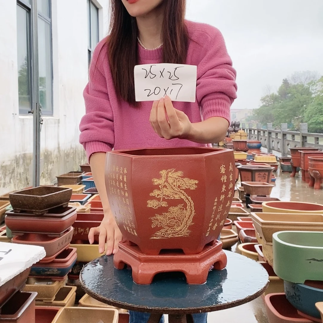 紫砂花盆紫砂花盆