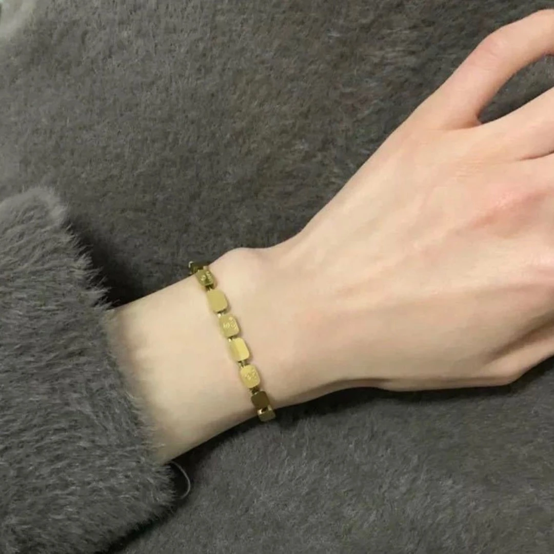 铜合金手链 2053简约轻奢LOVE手链