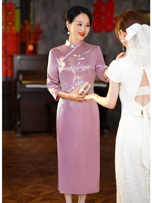 喜婆婆妈妈装2025新款爆款新中式婚服高端气质上档次正宗改良旗袍