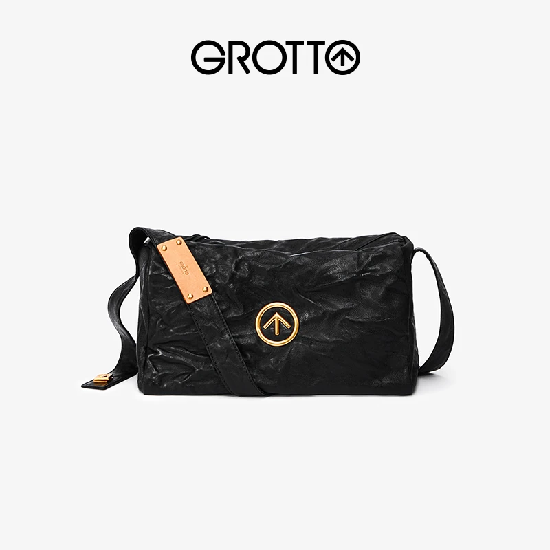 【暖男妈妈同款】【黑石M/L】GROTTO个乐单肩斜跨琥珀流光