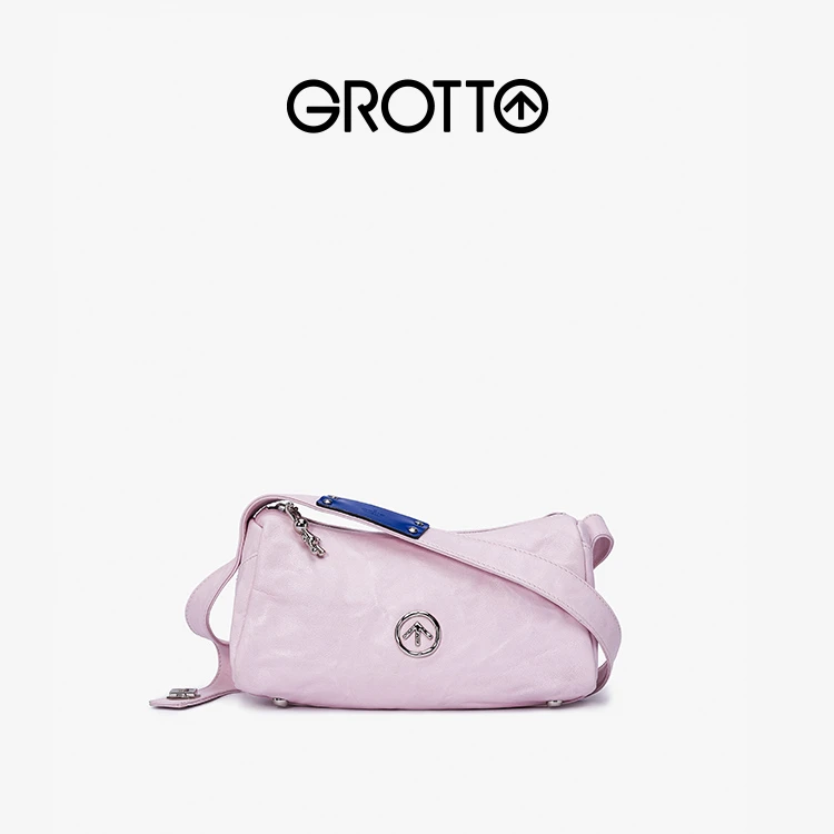 【粉石】GROTTO意大利小众单肩斜挎包运动时尚休闲百搭七夕礼物