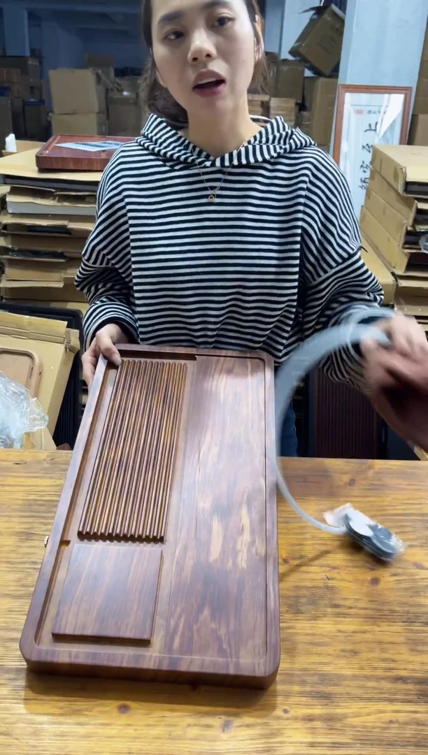 【闪购商品】50*28*4-尺寸-柯木实木茶盘品意