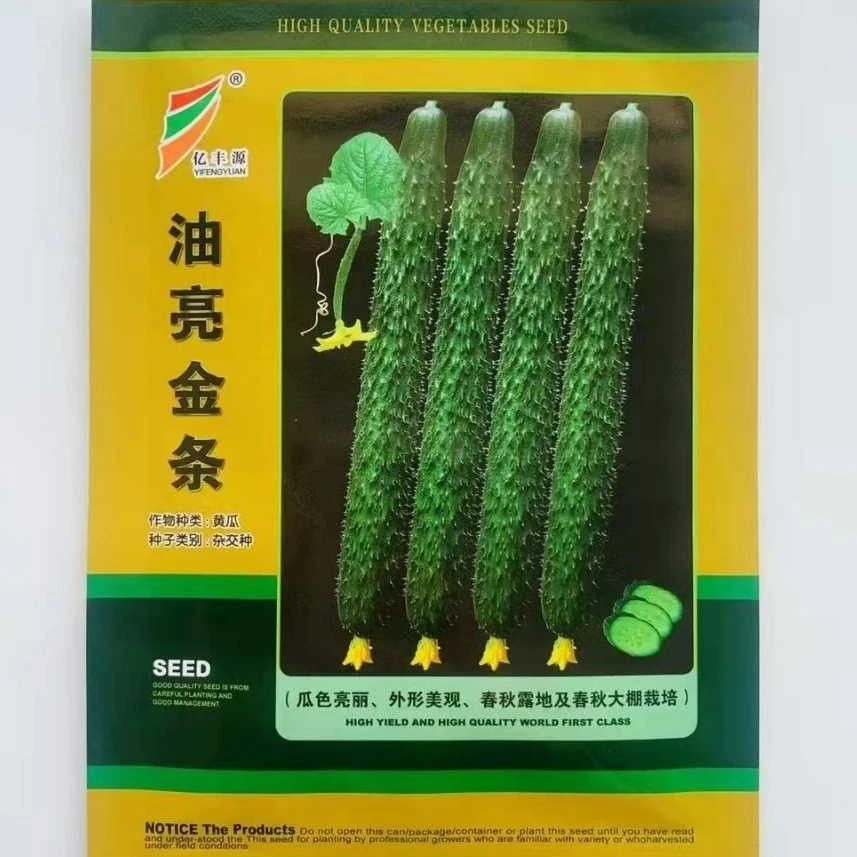 油亮金条黄瓜种子耐热高产抗病深绿油亮美观春秋大棚露地种植高产