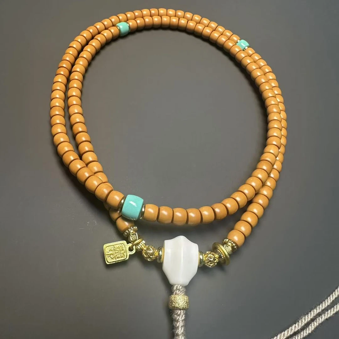 5.5精品橄榄核核尖长串手串均可戴