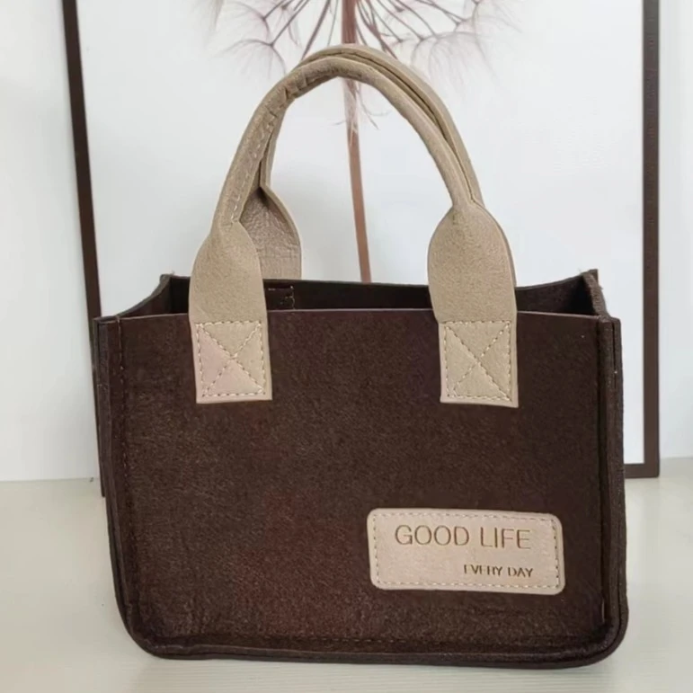 极简加厚大容量托特包通勤包妈咪包百搭手提包旅行包便当袋购物袋