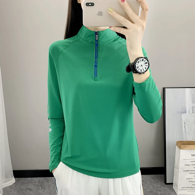 户外速干衣女长袖t恤上衣运动吸汗透气修身显瘦跑步徒步薄快干衣