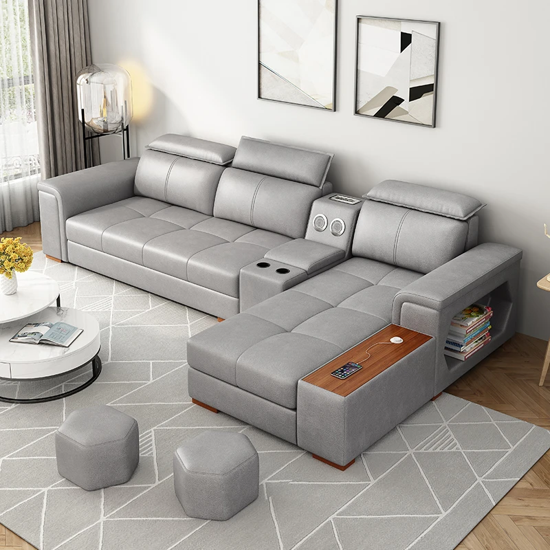 北欧科技布沙发床小户型可折叠双人实木框架多功能家具沙发床