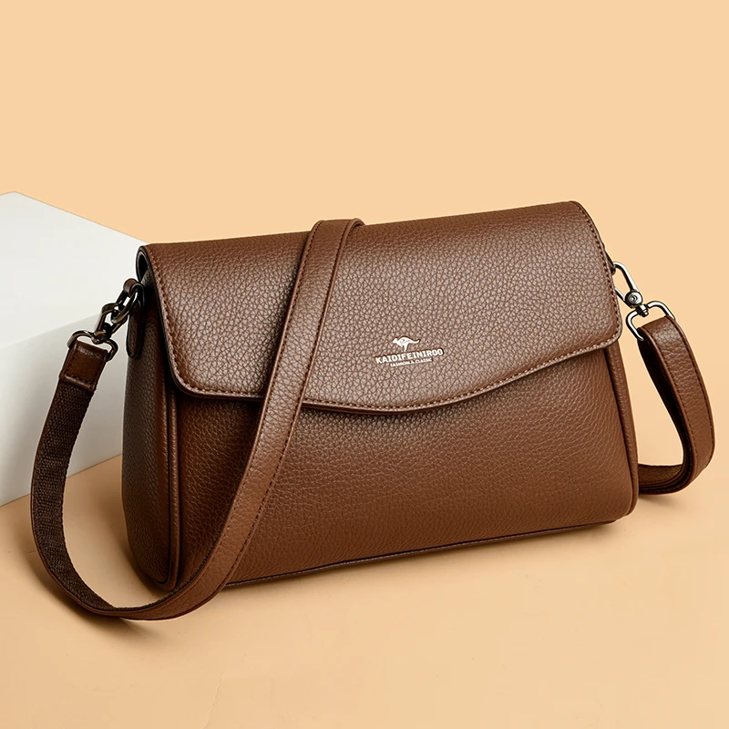 凯蒂袋鼠新款女包软皮时尚单肩包气质小方包中年妈妈包外出斜挎包