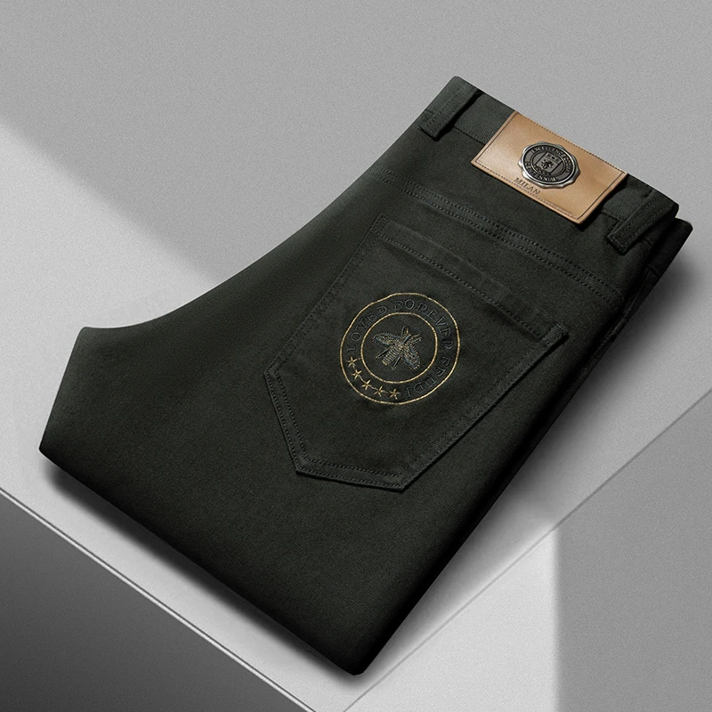 【高档天丝】秋冬高档男士休闲裤直筒商务裤子时尚百搭修身牛仔裤