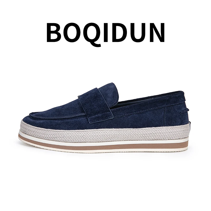 奢饰品大牌商务休闲皮鞋男原单欧货高端品质一脚蹬乐福鞋渔夫鞋