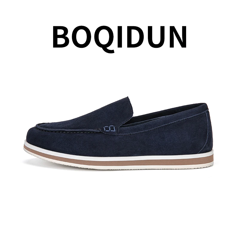 奢侈品大牌真皮一脚蹬原单欧货高端品质男鞋潮流乐福渔夫鞋