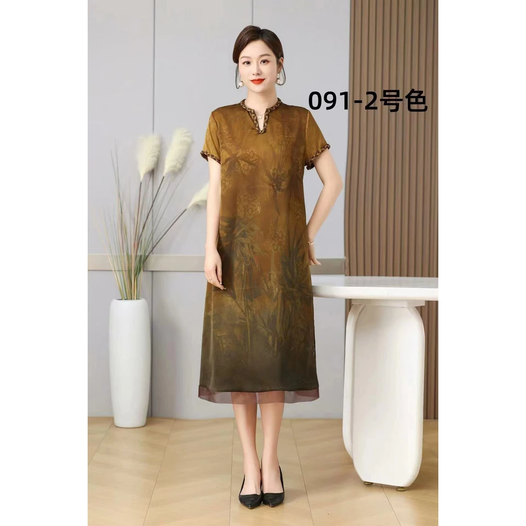 1-091-3新款舒适时尚休闲连衣裙