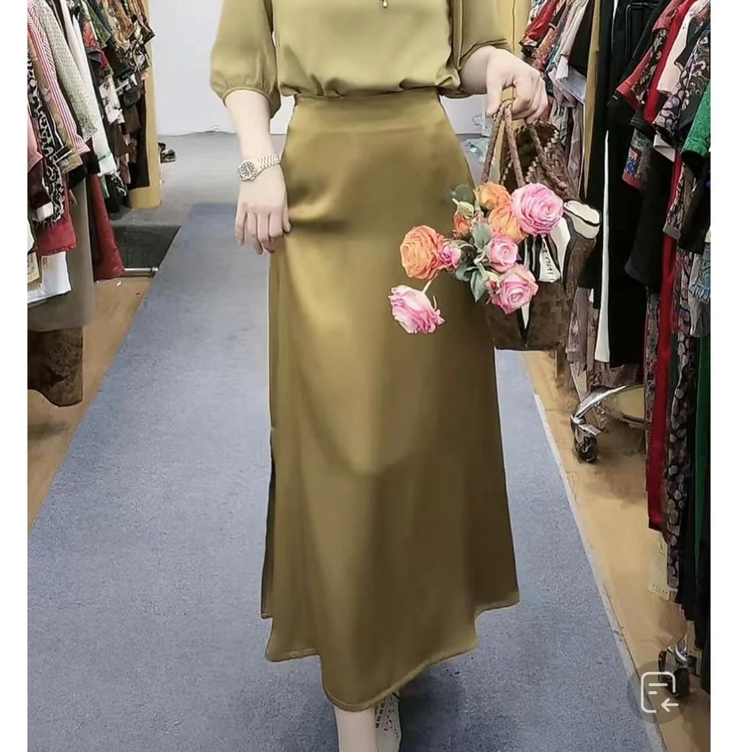 7188-3新款（黑黄）舒适时尚休闲半身裙