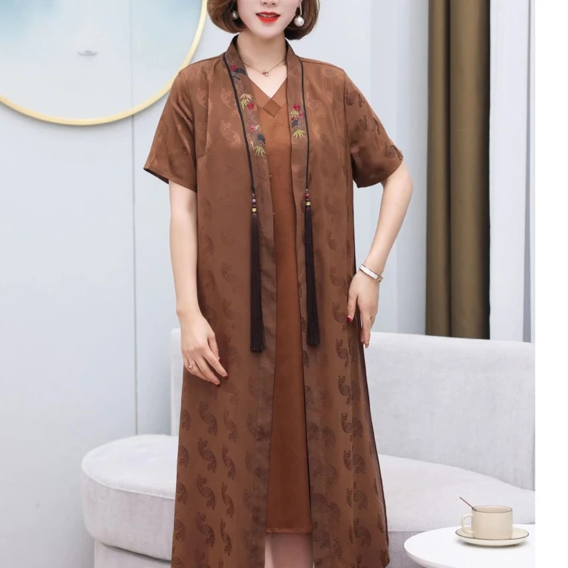 21100-3新款大气外披连衣裙