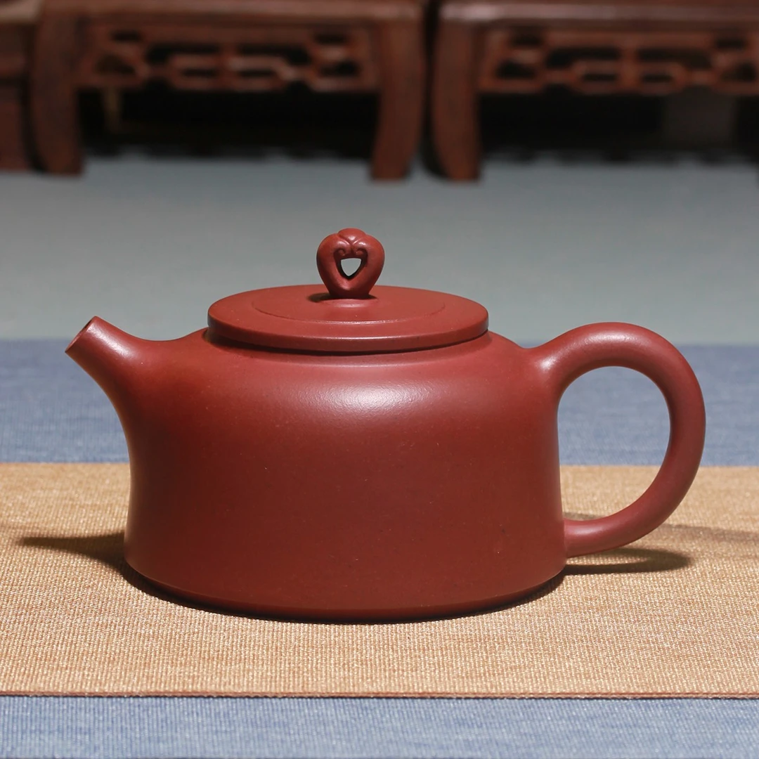 【红皮龙·称心如意壶】全手工原矿紫砂宜兴紫砂壶功夫茶具纯手工