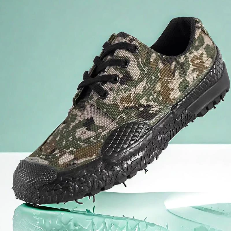 双层鞋底鞋面正品3520高帮迷彩解放鞋男士劳保工地干活鞋防滑耐磨