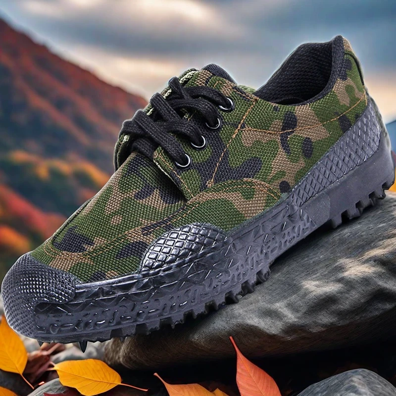 正品3520低帮解放鞋迷彩劳保鞋防滑耐磨农田劳动登山鞋户外训练鞋