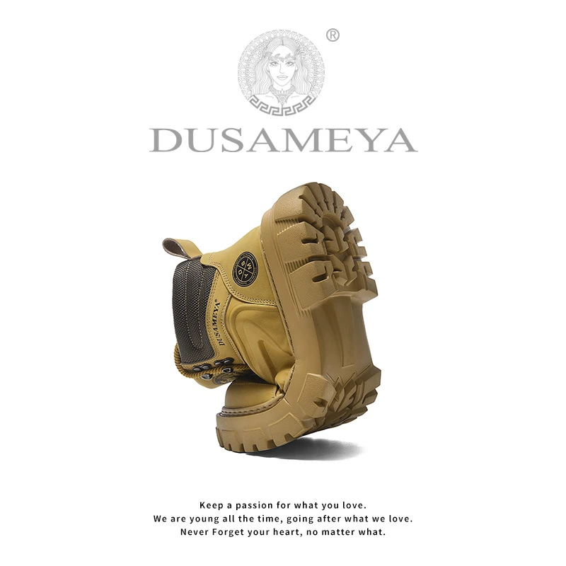 杜莎米娅2025春秋冬潮流新款轻奢时尚个性休闲特色复古流行马丁靴