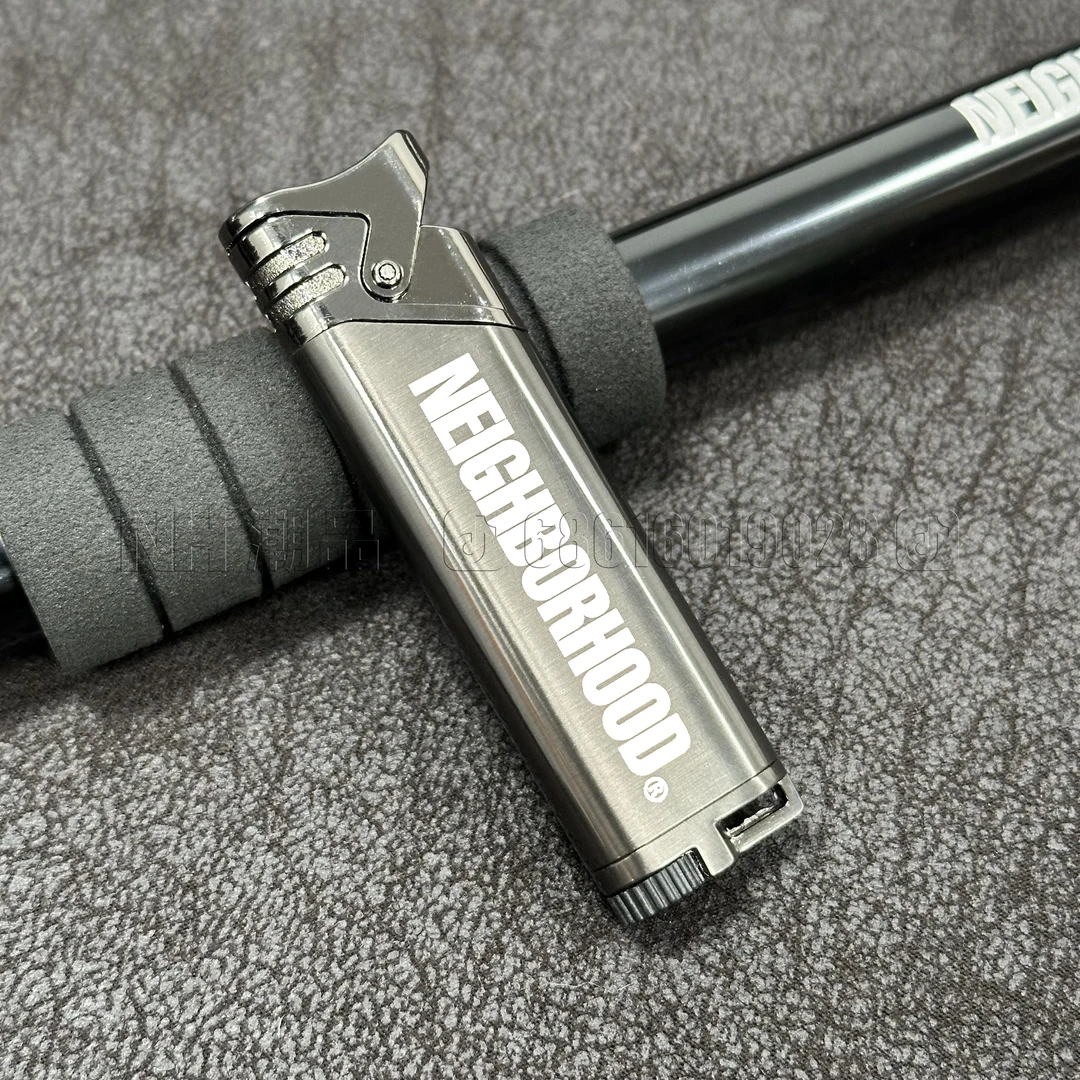 NBHD个性创意潮牌打火机金属防风直冲打火机轻巧便携防摔防爆火机