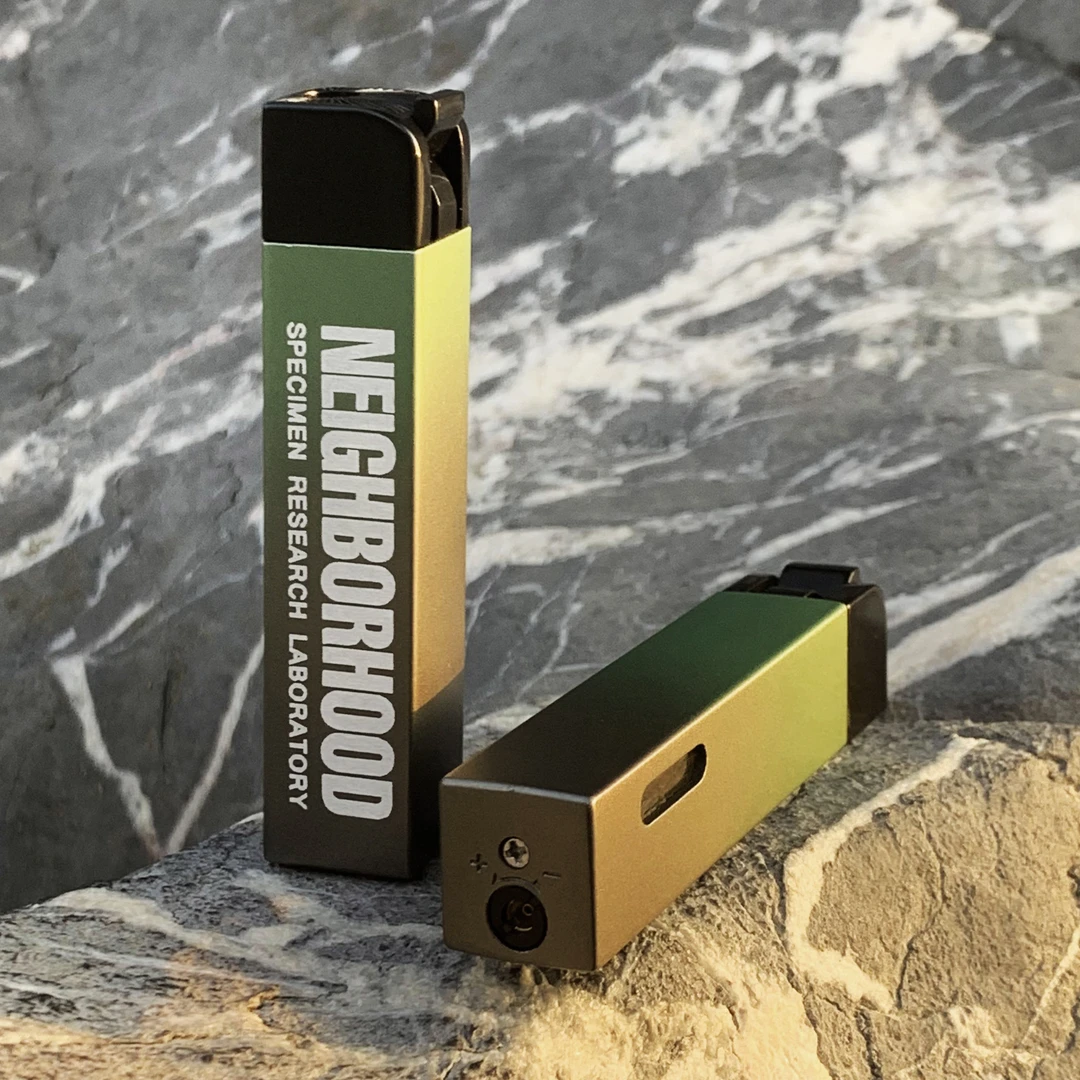 个性创意长条打火机潮牌充气打火机蓝焰直冲防风可视气窗打火机