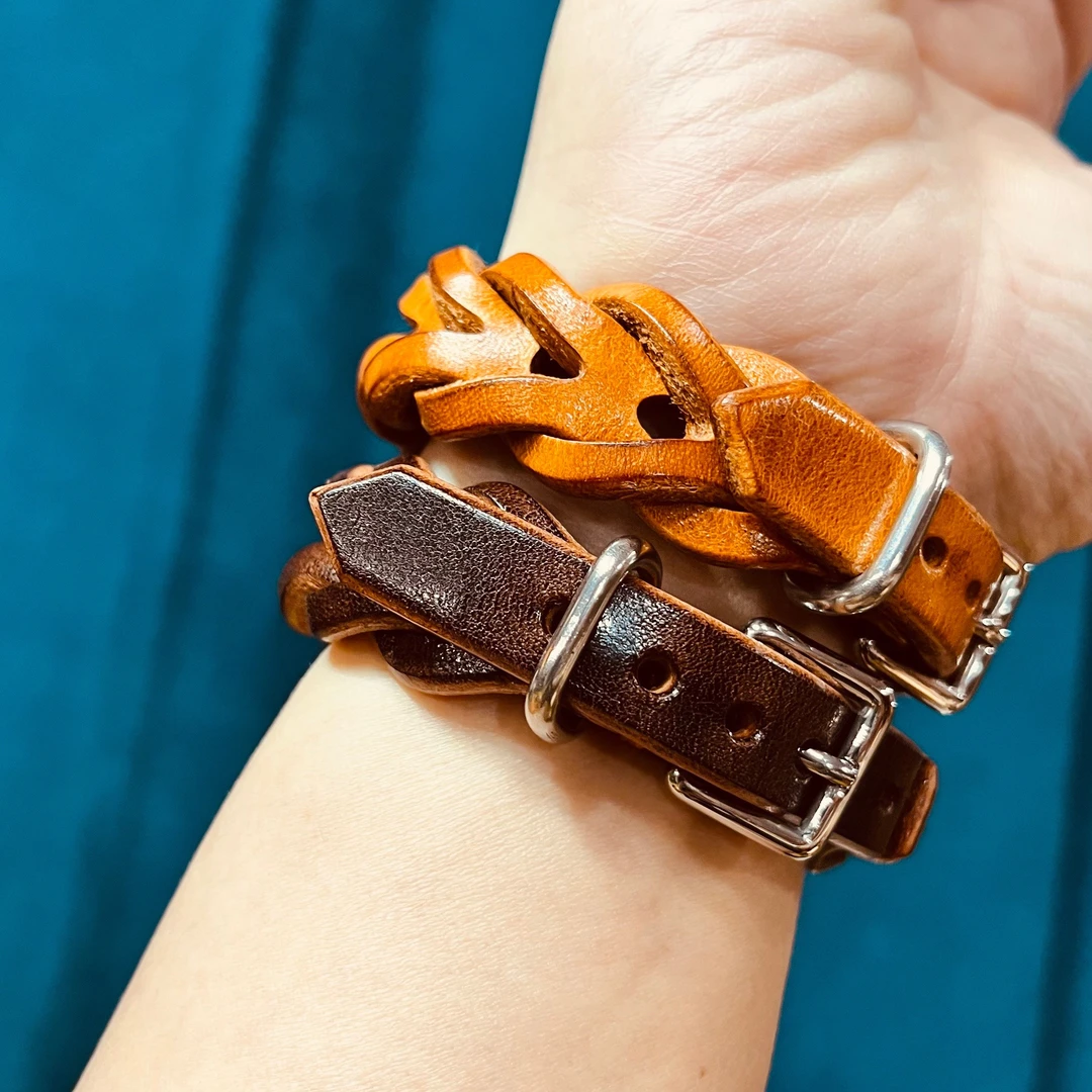 【牛牛手工】朋克风格精工养牛手环、防氧化 防过敏304不锈五金