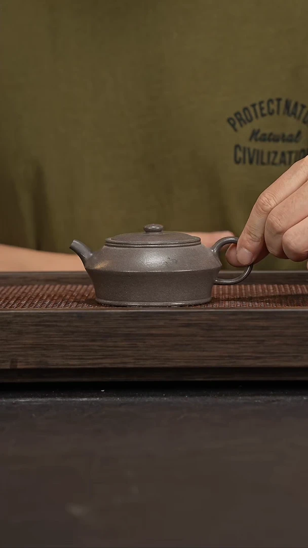 【闪购商品】紫砂茶壶青灰泥慢淑、、